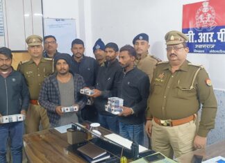 आरपीएफ व जीआरपी द्वारा अंतर्राज्यीय गिरोह के 5 शातिर गिरफ्तार