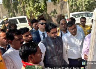 मा0 प्रभारी मंत्री श्री दानिश आजाद अंसारी ने अमृत योजना 2.0 अंतर्गत इलाइट चौराहा स्थित उच्च जलाशल का किया निरीक्षण